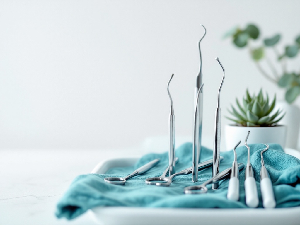 Clean dental instruments at Brightwater Dental